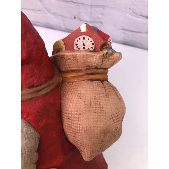 Norwegian Vintage Kimple Santa on Skis Ceramic Hand Painted Collectible Santa - Picture 11 of 16